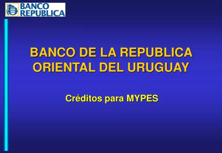 banco de la republica oriental del uruguay