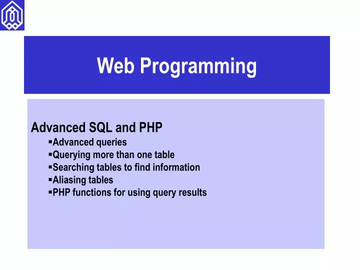 web programming