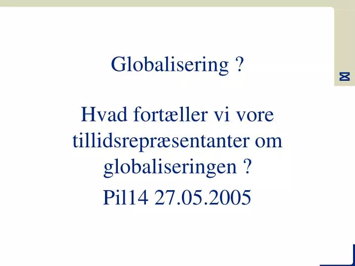 globalisering