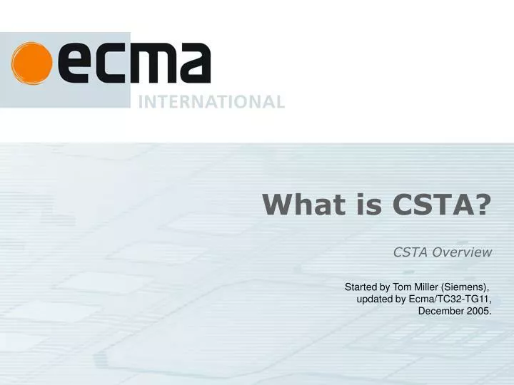what is csta