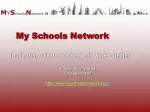 My Schools Network - slide 1