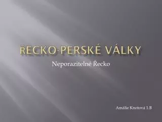 ecko persk v lky