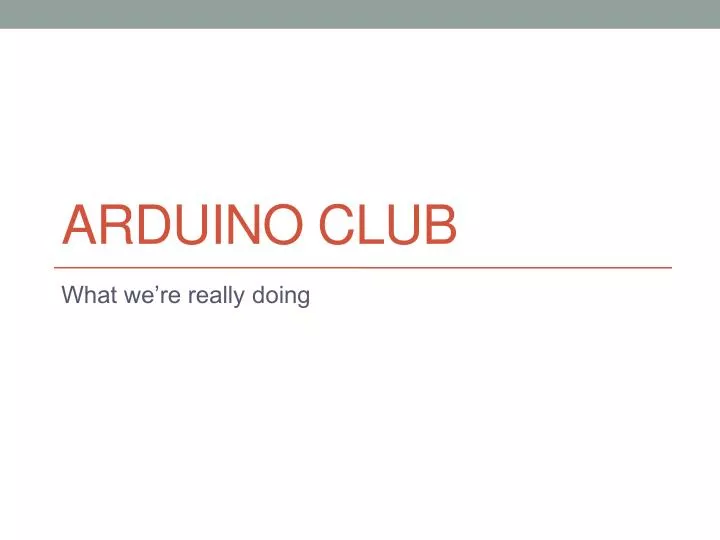 arduino club