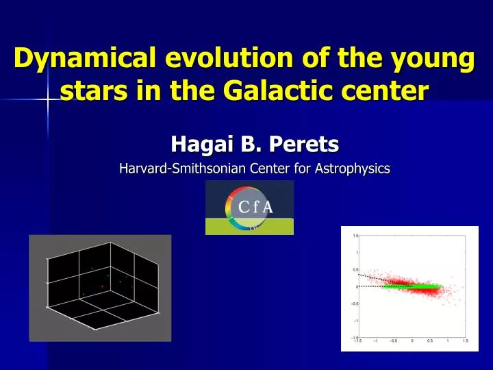 dynamical evolution of the young stars in the galactic center