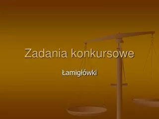 zadania konkursowe