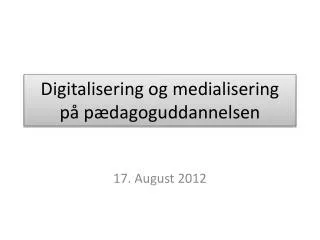 digitalisering og medialisering p p dagoguddannelsen