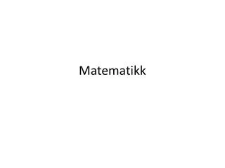 matematikk