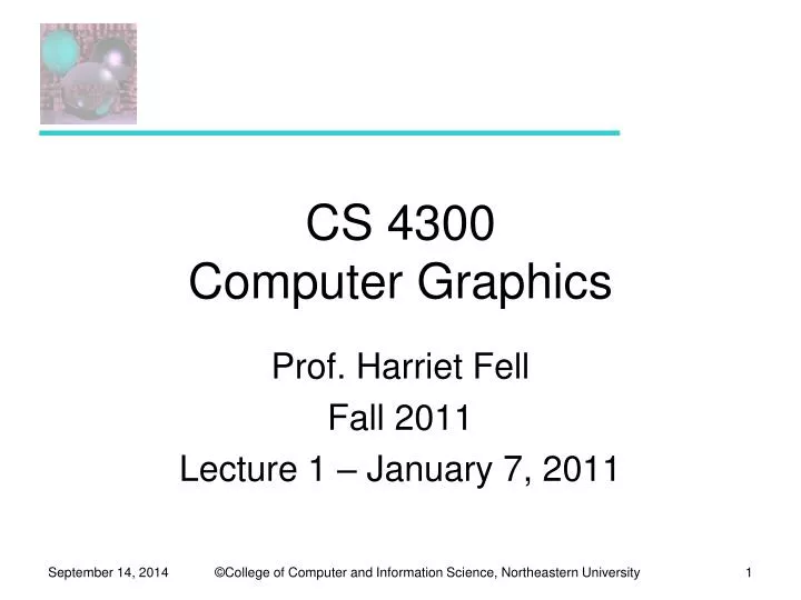 cs 4300 computer graphics