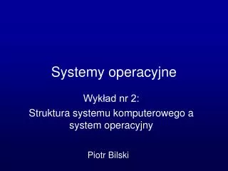 systemy operacyjne