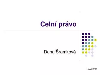 celn pr vo