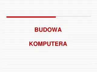 budowa komputera