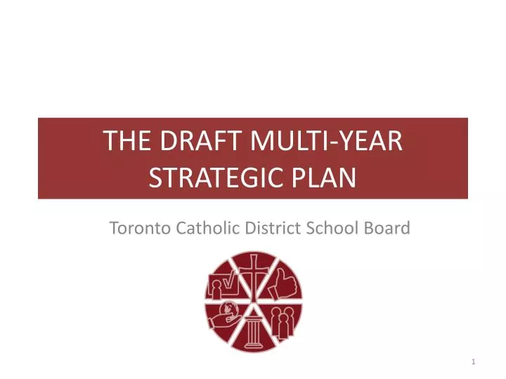 the draft multi year strategic plan