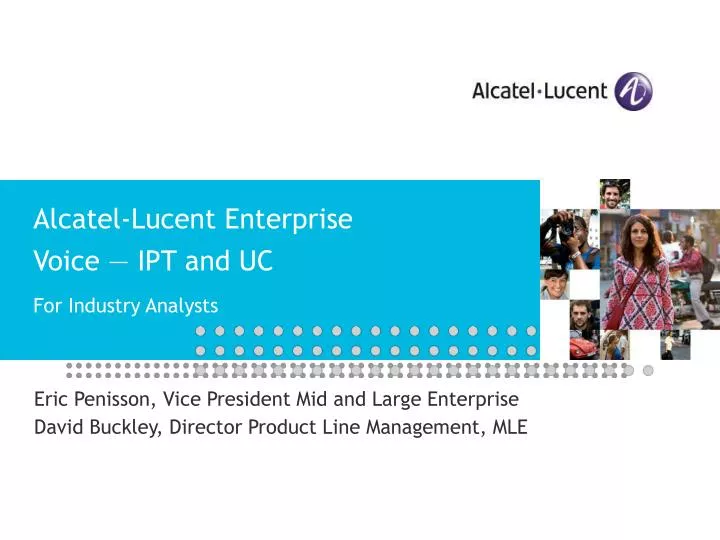 alcatel lucent enterprise voice ipt and uc for industry analysts