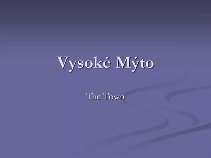 vysok m to