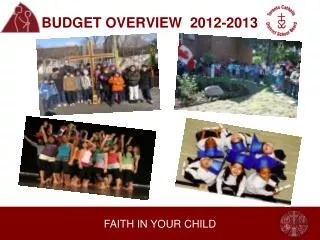 BUDGET OVERVIEW 2012-2013