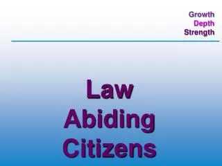 Law Abiding Citizens