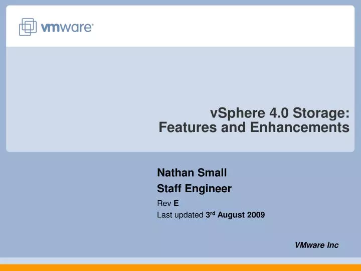 vsphere 4 0 storage features and enhancements