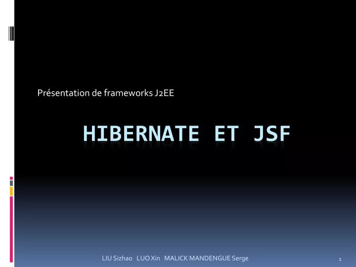 pr sentation de frameworks j2ee