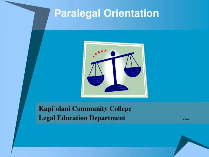 paralegal orientation