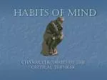 Habits of mind - slide 1