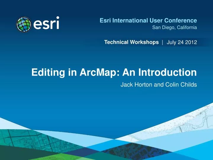 editing in arcmap an introduction