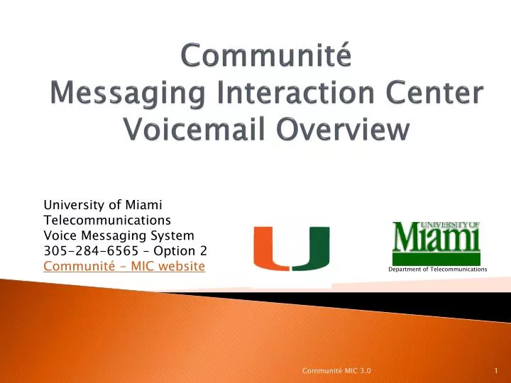 communit messaging interaction center voicemail overview