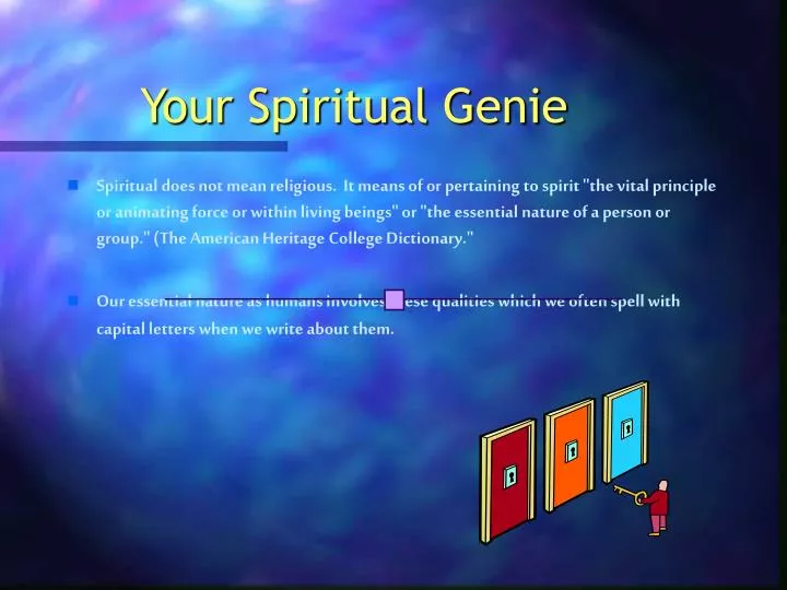 your spiritual genie