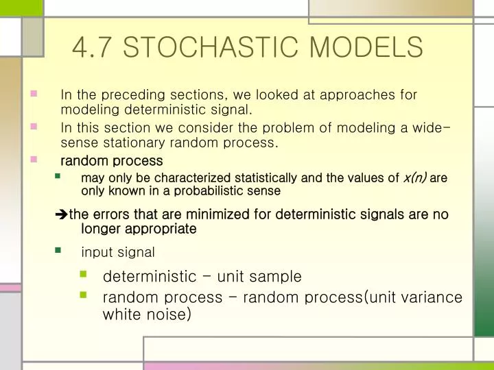 4 7 stochastic models