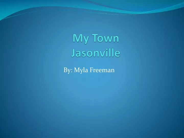 my town jasonville