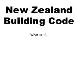 New Zealand Building Code - slide 1