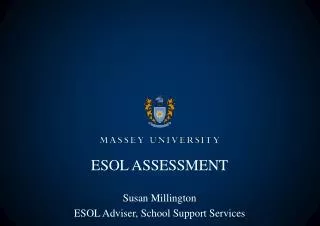 ESOL ASSESSMENT