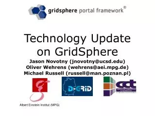 Technology Update on GridSphere