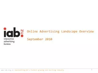 iab.nz representing NZ's fastest growing and exciting industry