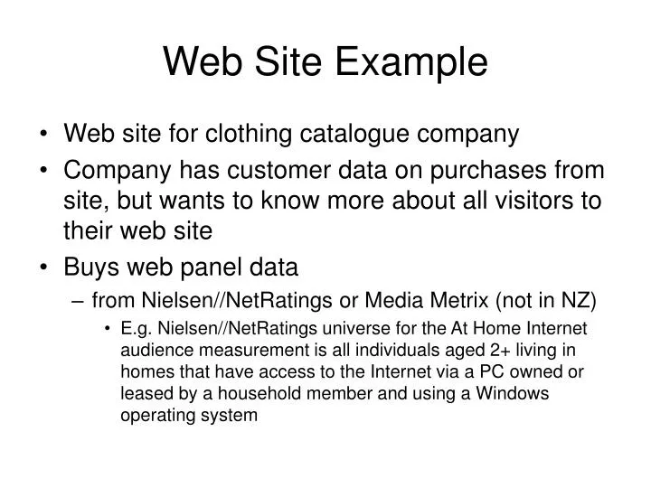 web site example