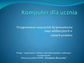 komputer dla ucznia