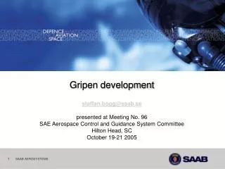 Gripen development