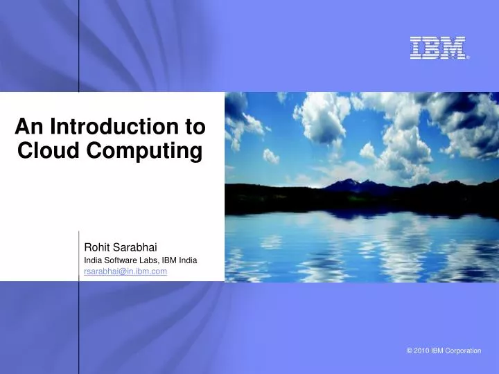 an introduction to cloud computing