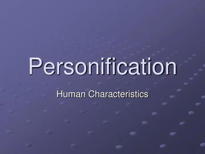 personification