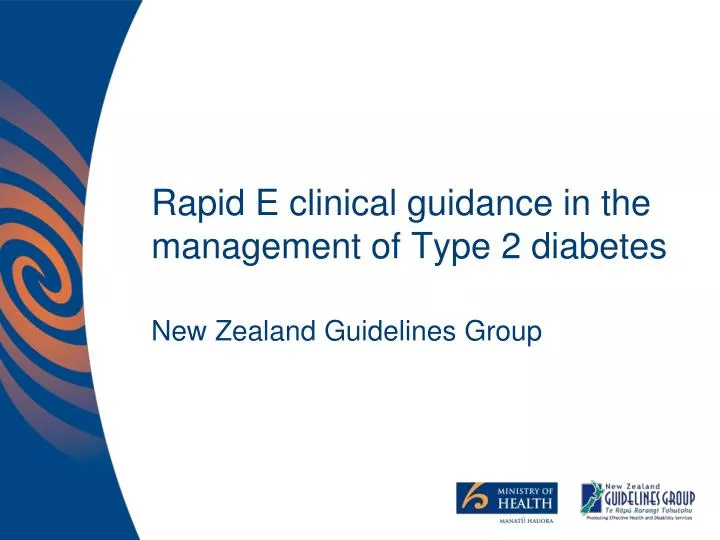 rapid e clinical guidance in the management of type 2 diabetes