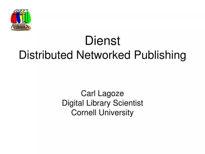 dienst distributed networked publishing