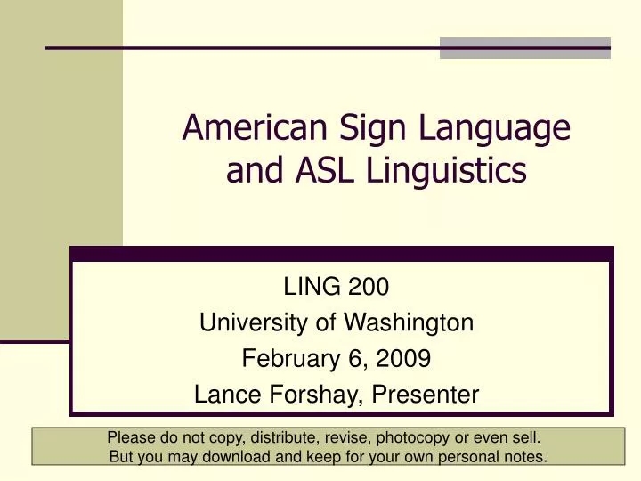 american sign language and asl linguistics