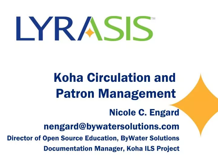 koha circulation and patron management