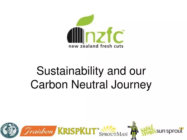 sustainability and our carbon neutral journey