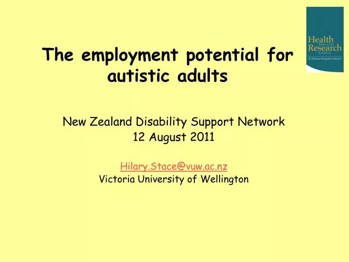 the employment potential for autistic adults