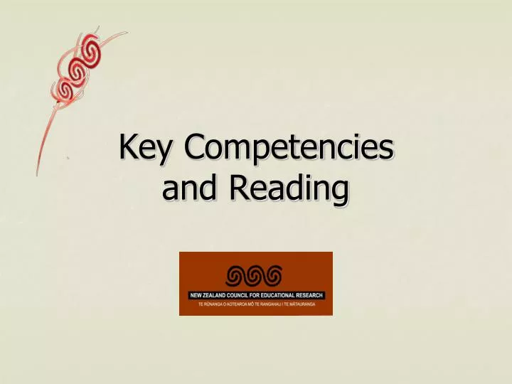 key competencies and reading