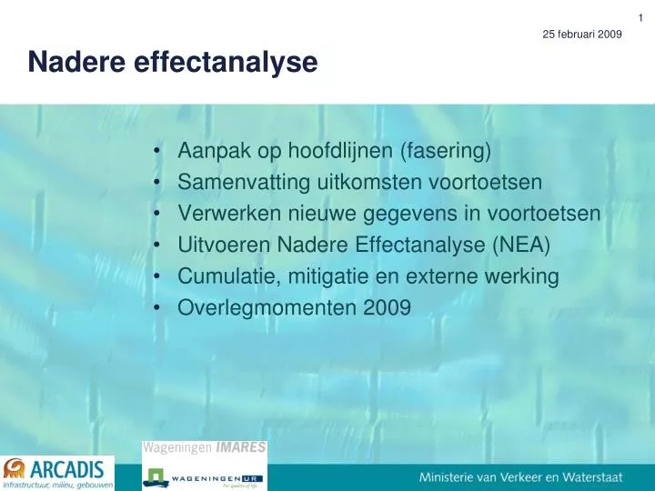 nadere effectanalyse