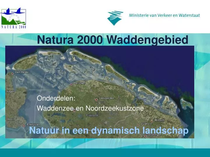 onderdelen waddenzee en noordzeekustzone