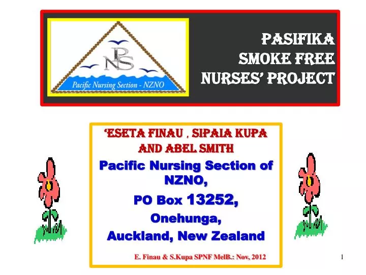 pasifika smoke free nurses project