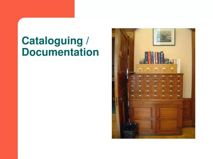 cataloguing documentation