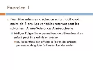 exercice 1